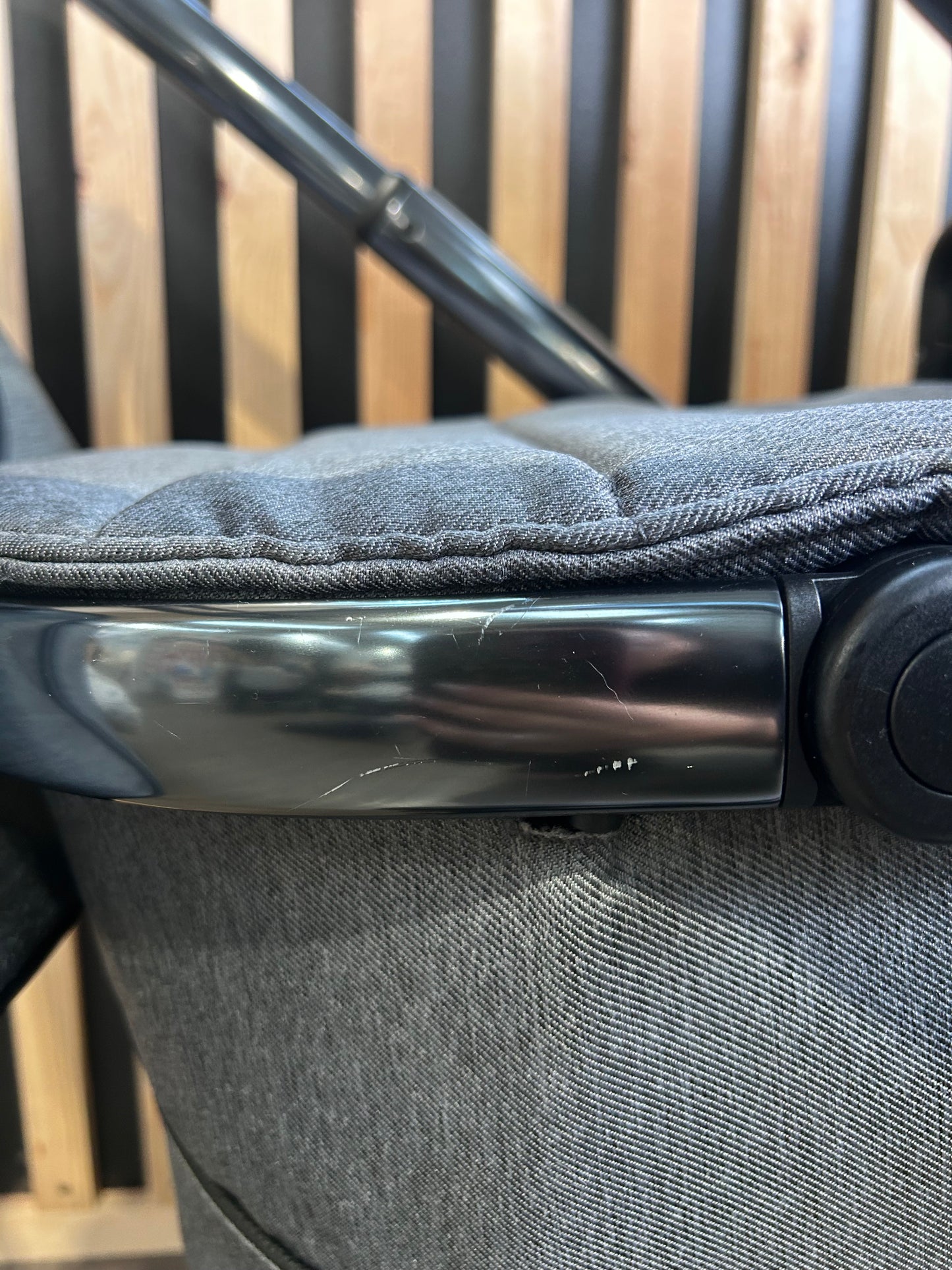 PRE LOVED iCandy Peach 6 Travel System - Dark Grey Twill