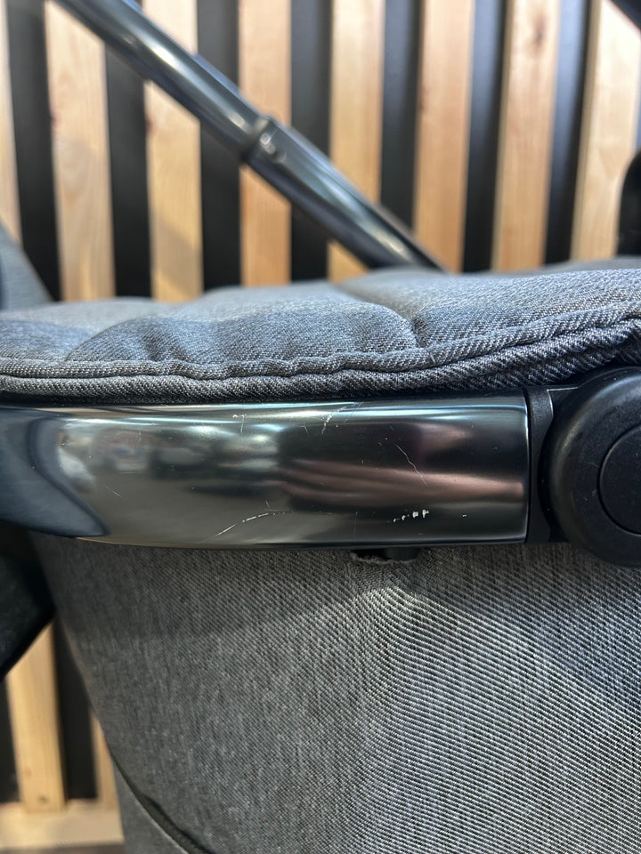 PRE LOVED iCandy Peach 6 Travel System - Dark Grey Twill