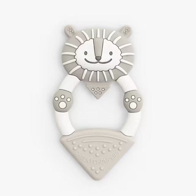 Cheeky Chompers Bertie the Lion Teething Gift Box - Biscuit
