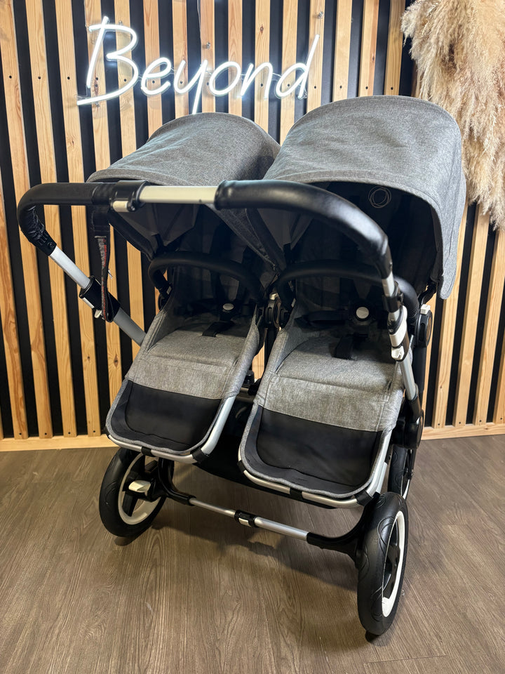 PRE LOVED Bugaboo Donkey2 Duo - Grey Melange