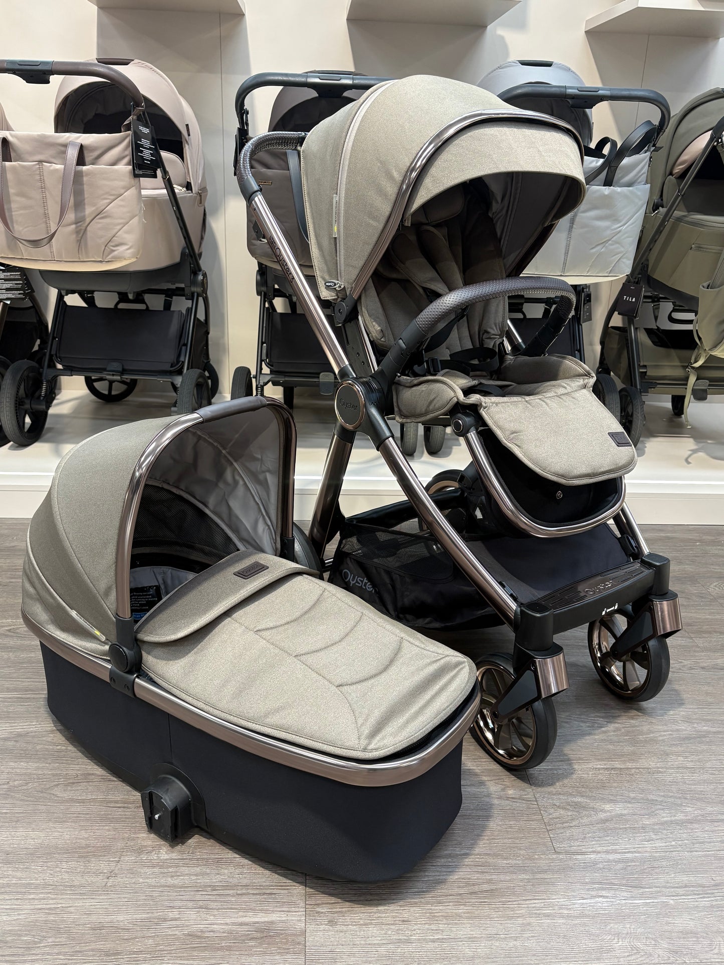 PRE LOVED Babystyle Oyster3 Pram + Pushchair - Mink