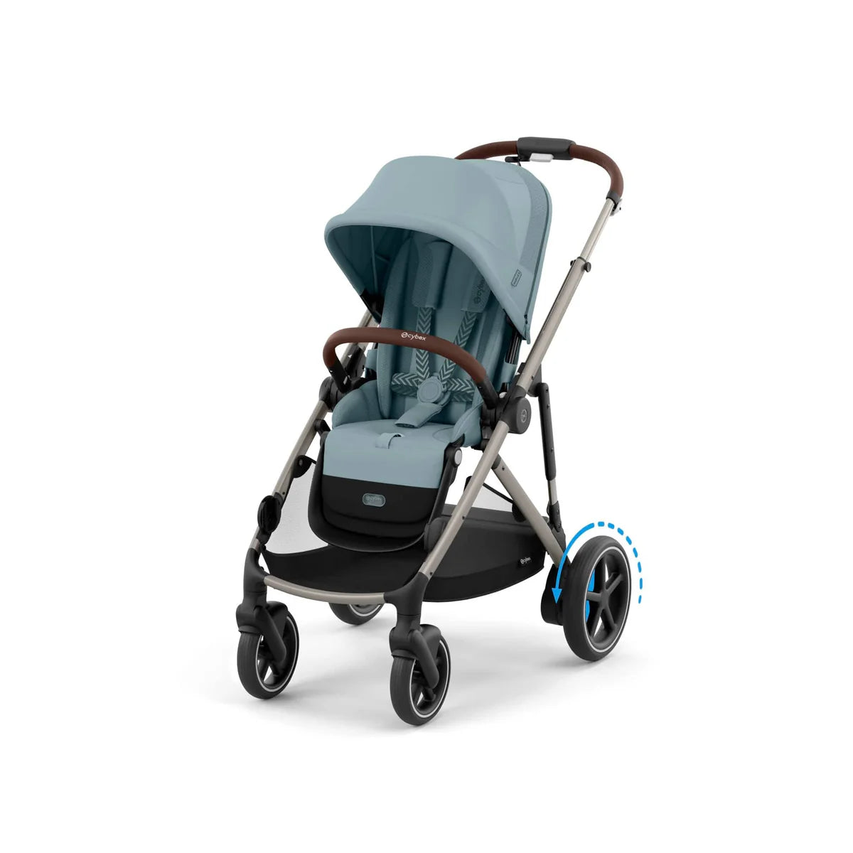 Cybex eGazelle S, 9 Piece Bundle - Stormy Blue/Taupe