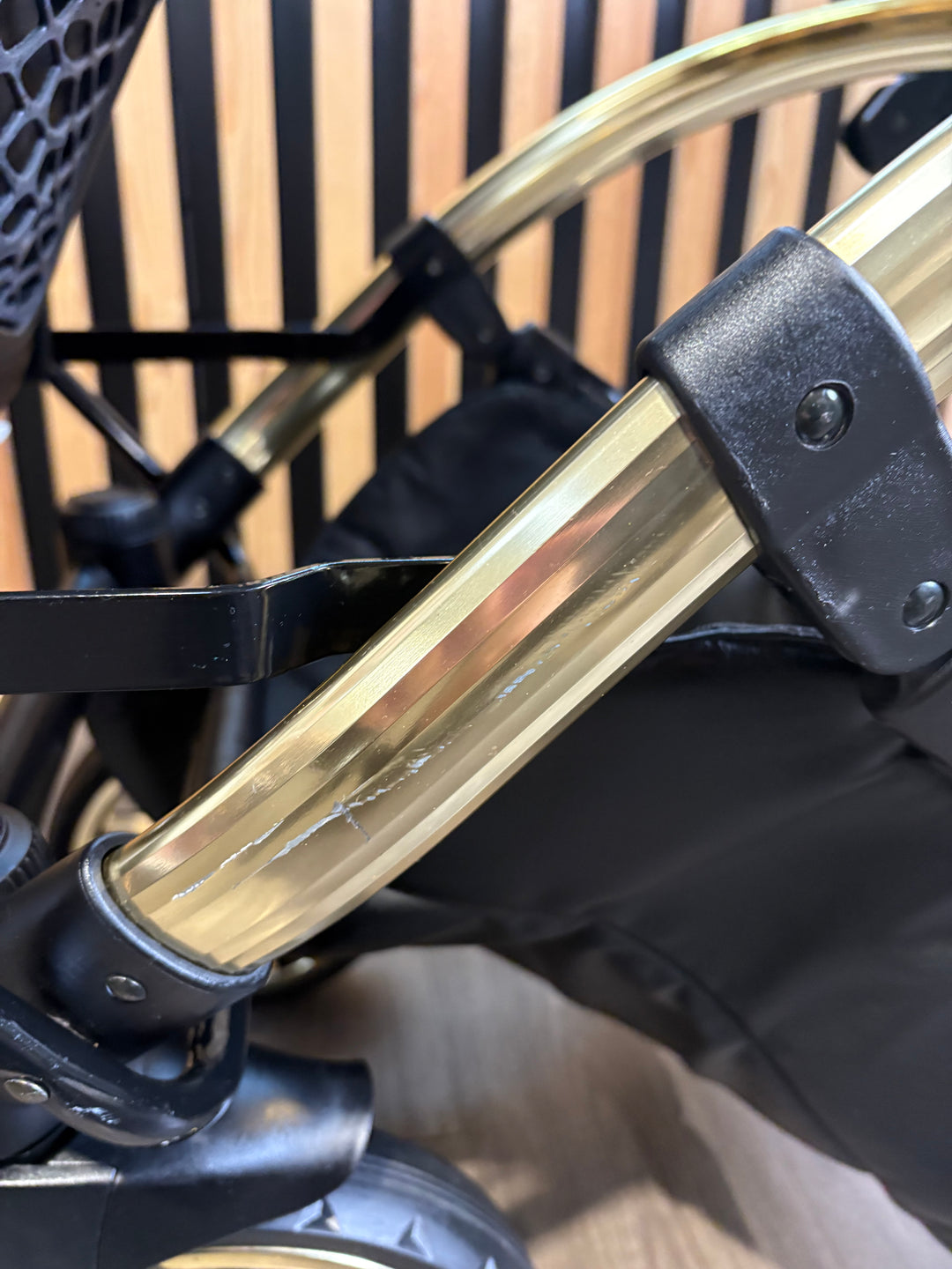 PRE LOVED Junama Fluo Tandem Pushchair - White Gold