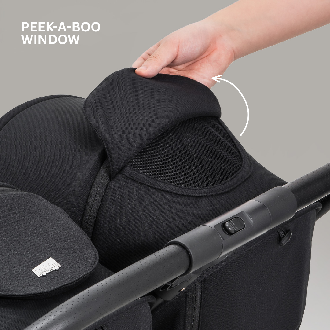 JoviKids Ayla Compact Twin Pushchair - Black