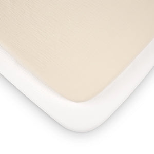 CuddleCo 2 Pack Universal Crib/Co-Sleeper Sheets - Cashmere Waffle