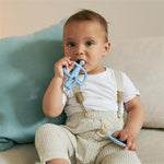 Matchstick Monkey Teething Starter Set - Light Blue