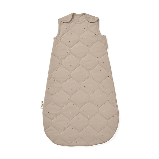 The Little Green Sheep Organic Quilted Baby Sleeping Bag - Truffle with Cocoa - 2.5 Tog