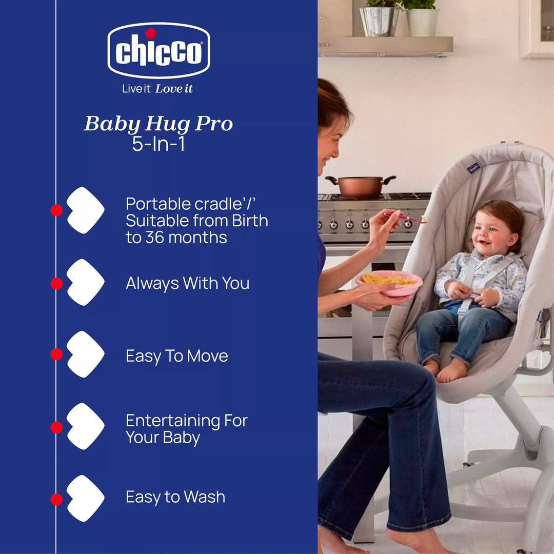 Chicco Baby Hug 5 in 1 - Earl Grey