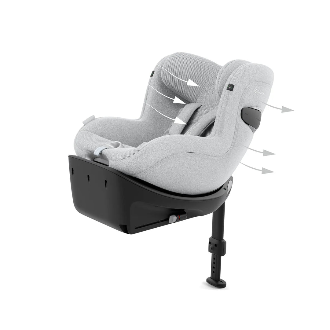 Cybex Sirona Ti i-Size Plus Car Seat - Platinum White