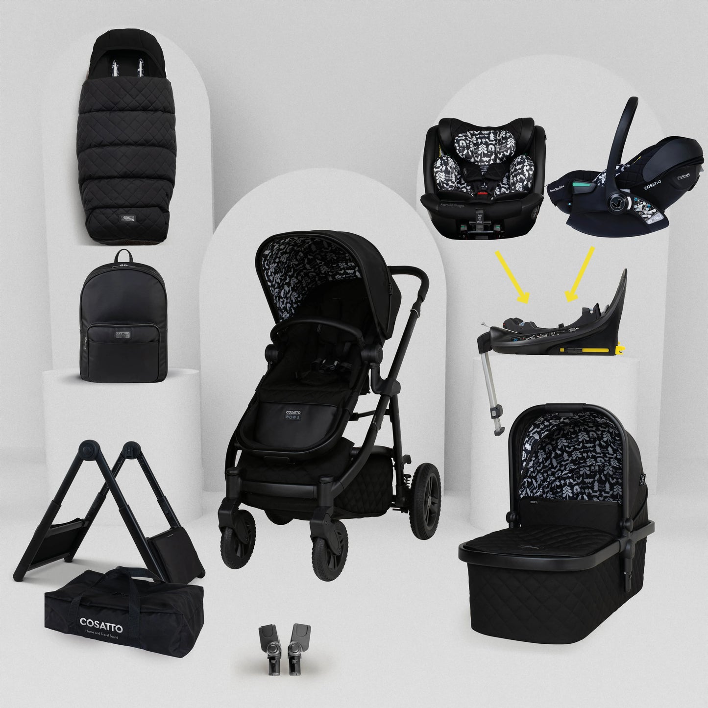 Cosatto Wow 3 Summer Value Bundle - Silhouette