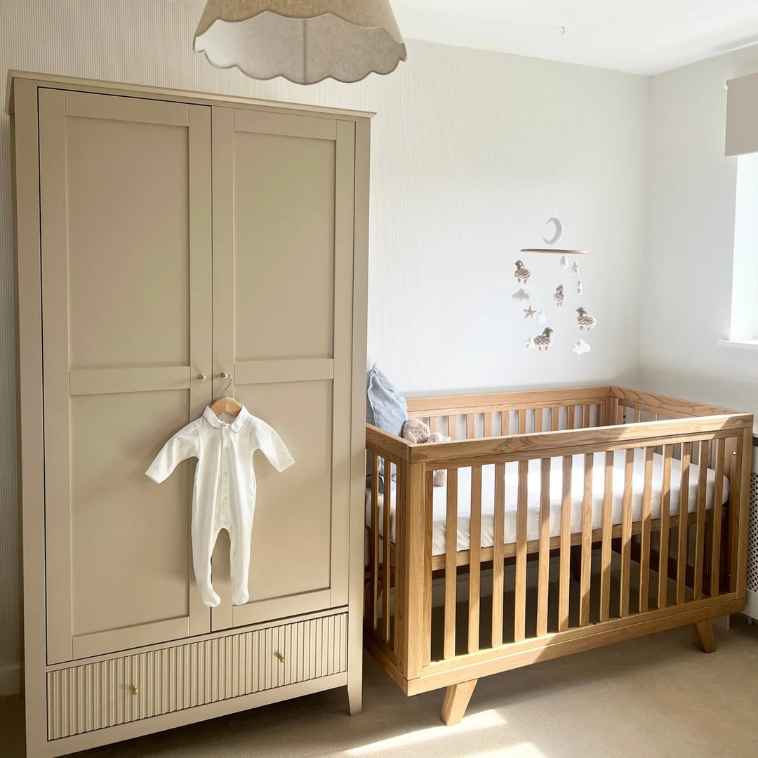 Clair De Lune Solid Oak Cot Bed