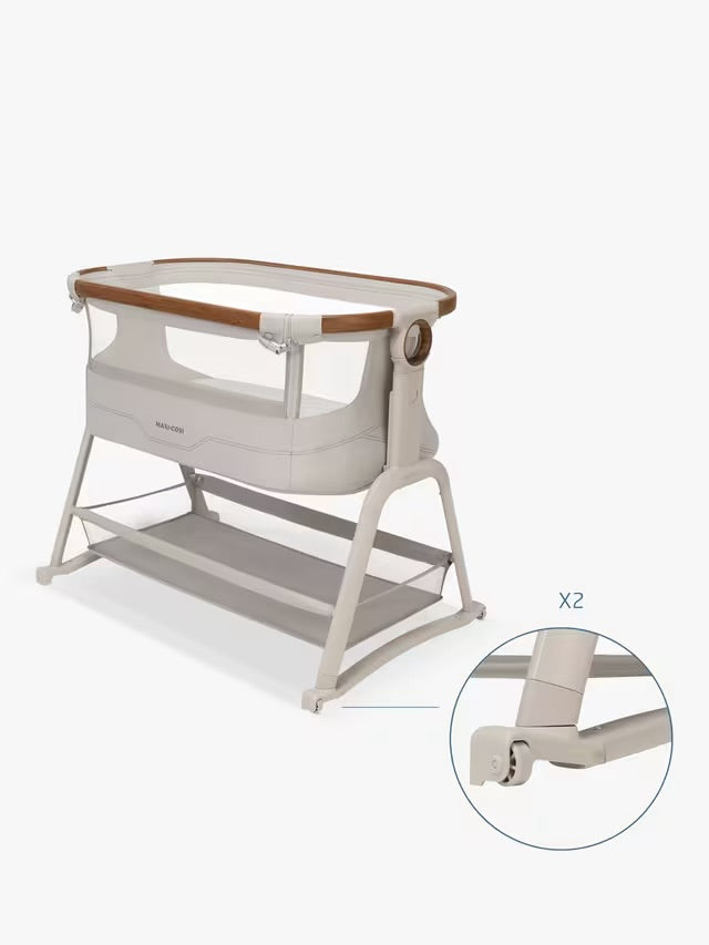 Maxi-Cosi Iora Plus Bedside Crib - Elegance Beige