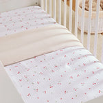 CuddleCo Cot Bed Quilt - Ditsy Cherry