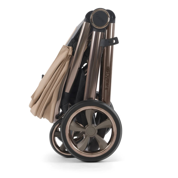 Oyster4 Travel System Bundle Inc Maxi-Cosi Pebble 360 Pro2 Car Seat - Fawn