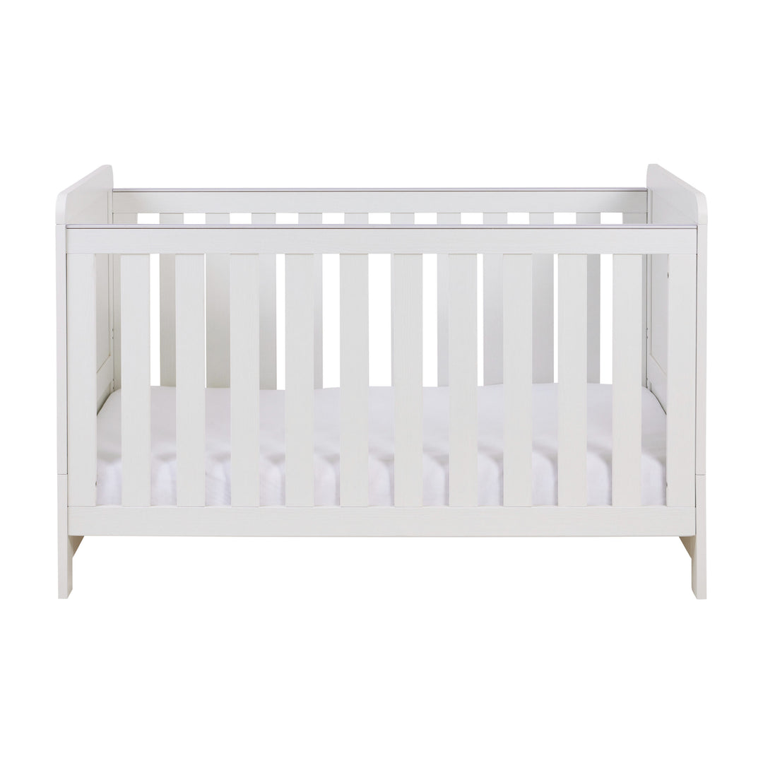 Babymore Caro Cot Bed – Whitewash