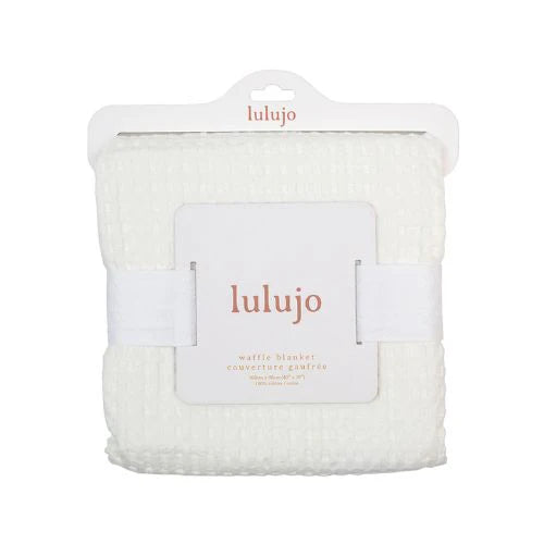 Lulujo Waffle Blanket - Cream Vanilla