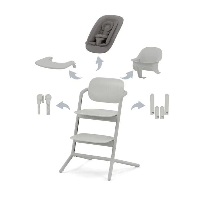 Cybex Lemo 4in1 Highchair Bundle - Suede Grey
