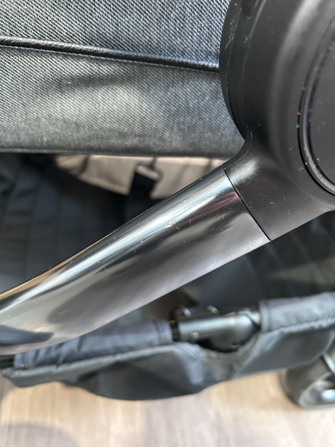 PRE LOVED iCandy Peach 6 Travel System - Dark Grey Twill