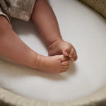 The Little Green Sheep Organic Moses Basket Fitted Sheets - White