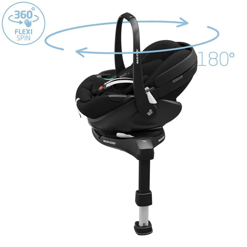 Maxi-Cosi Pebble 360 Pro2 Car Seat + FamilyFix 360 Pro Base - Twillic Black