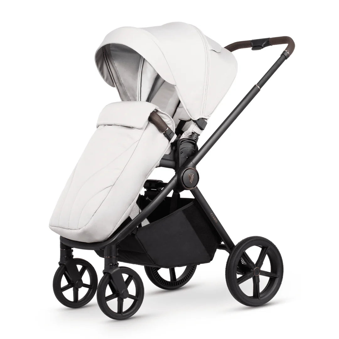 Venicci Claro 4in1 Travel System Inc Cabriofix I Size & Base Bundle - Vanilla