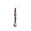 Chewies Silicone Bear Teething Dummy Clip - Navaho Cream