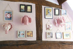Fiona Walker Zebra with Vintage Ruff Mini Head - Pink