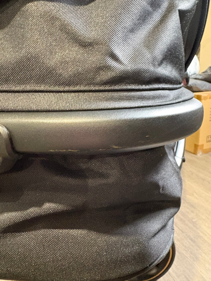 PRE LOVED My Babiie MB33 Twin Pushchair with Infant Carrier - Black Leopard