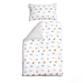 Clair De Lune Reversible Jungle Dream Cot Bed Duvet and Pillowcase Set