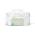 Clair De Lune 2 Pack Fitted Little Duckling Moses Basket Sheets - 74 x 30 cm