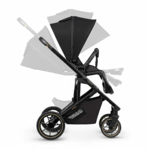 EX DISPLAY Venicci Empire Pram + Pushchair - Ultra Black