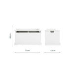 CuddleCo Beaumont Storage Box - White