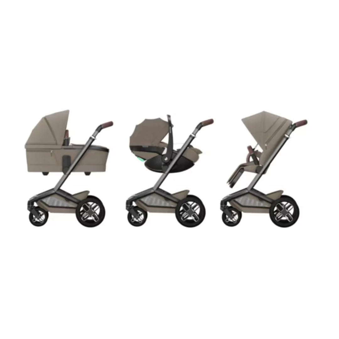 Maxi-Cosi Fame Travel System- Twillic Truffle | Black