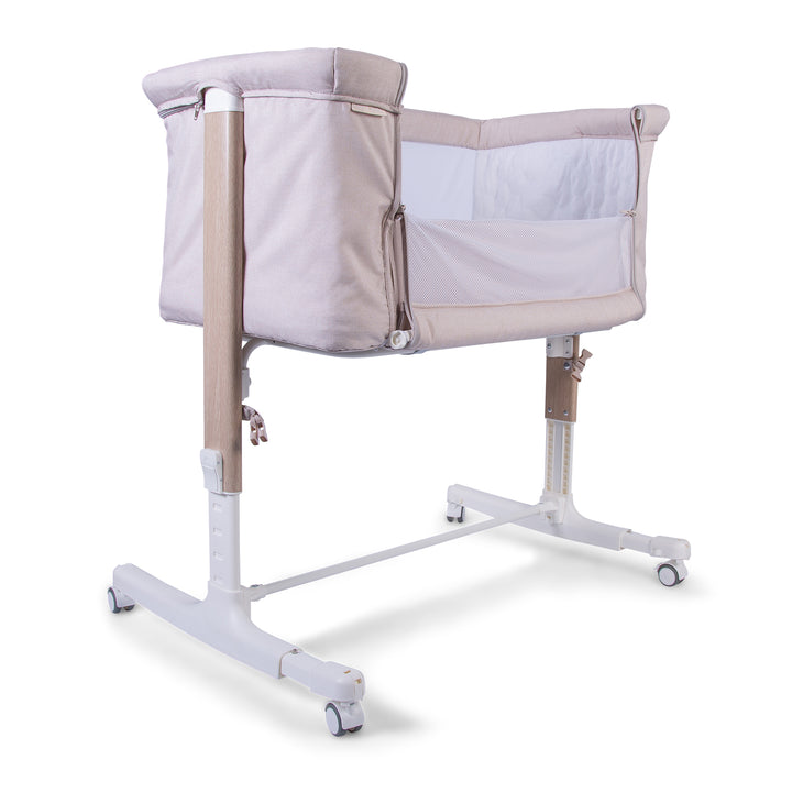 Redkite Rockabye Bedside Crib - Oatmeal