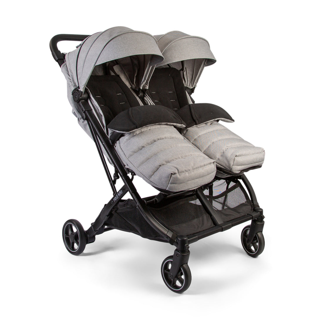 Redkite Push Me Dubl Twin Stroller Grey – Bambinosandbeyond