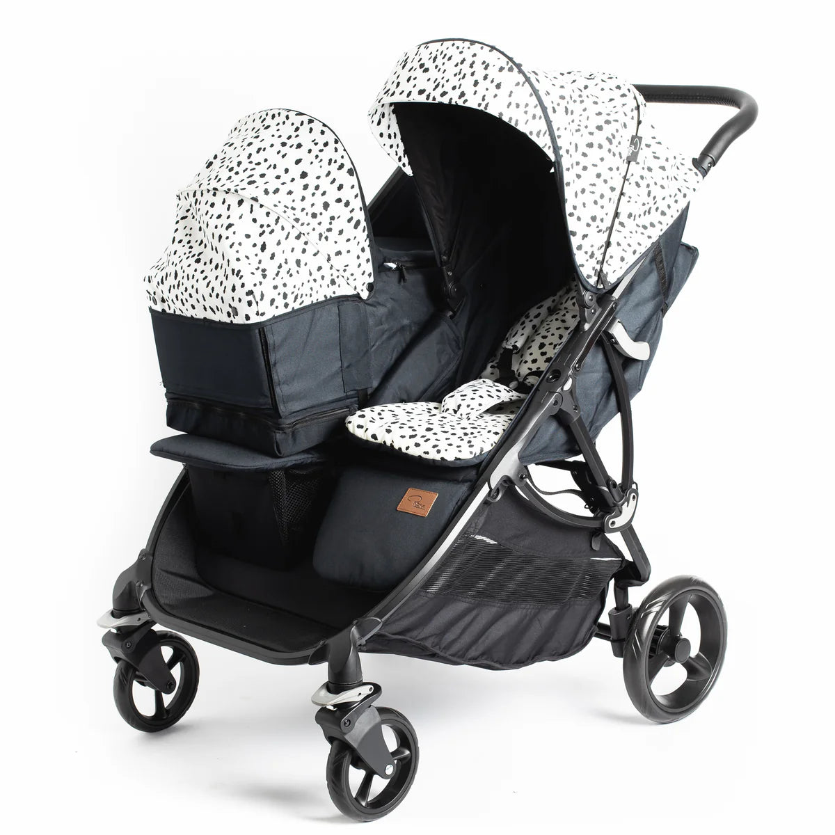 Roma Gemini Double Pushchair - Dalmation