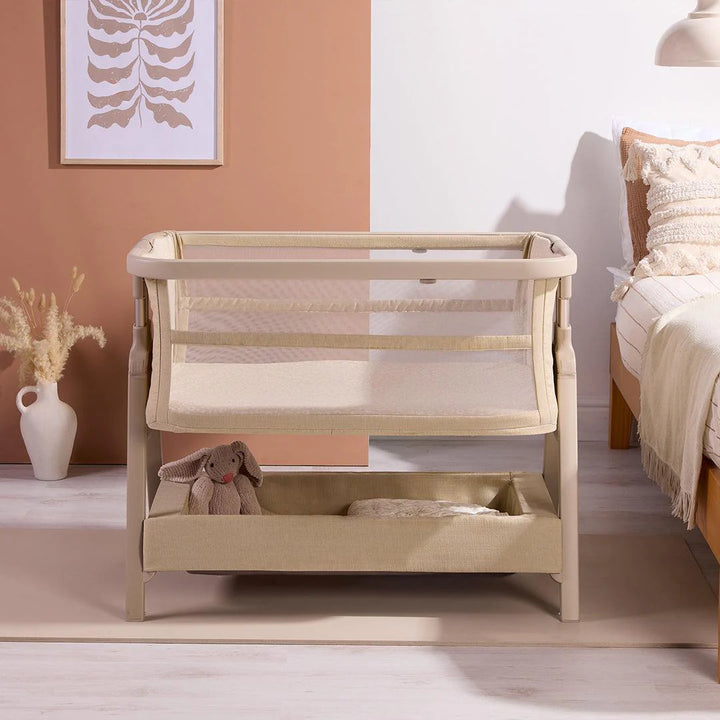 Tutti Bambini Cozee Zen Bedside Crib - Sand