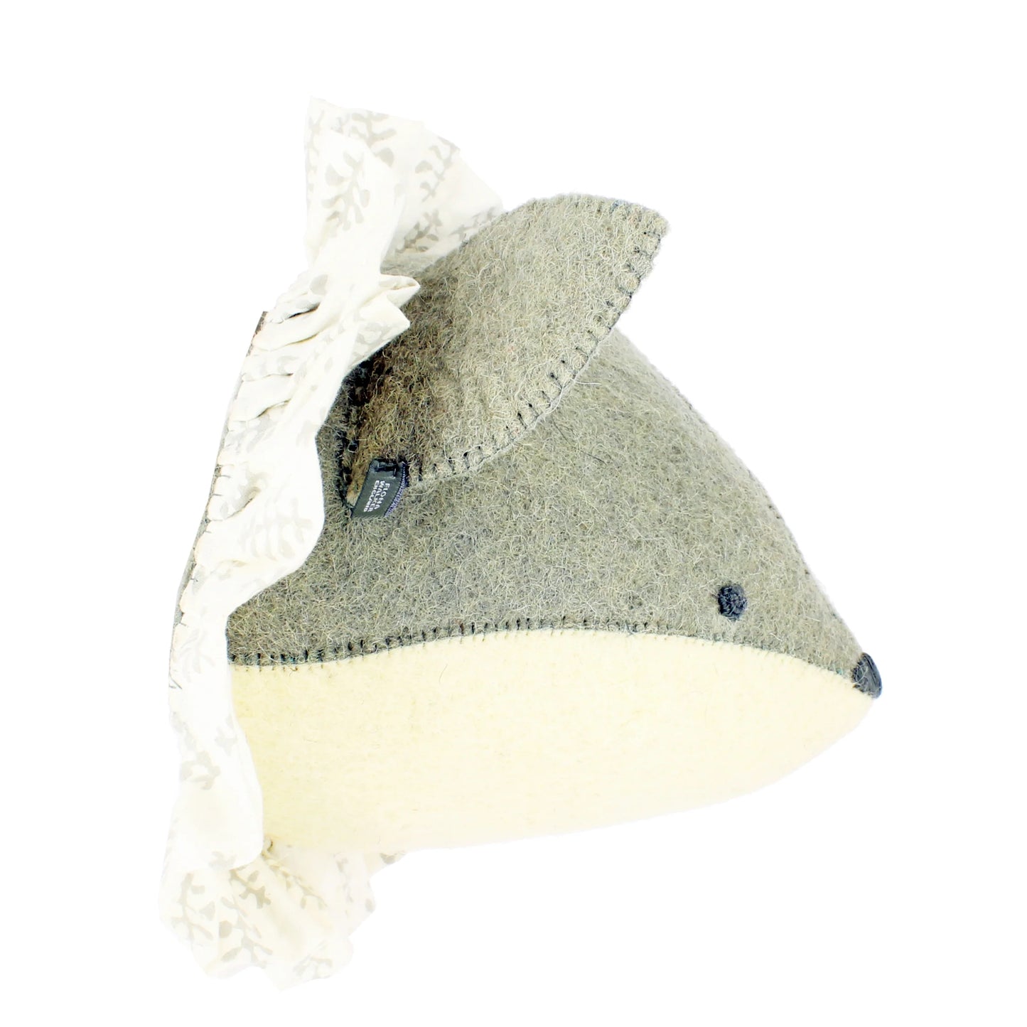 Fiona Walker Baby Fox with Vintage Ruff Head Mini - Grey