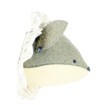 Fiona Walker Baby Fox with Vintage Ruff Head Mini - Grey