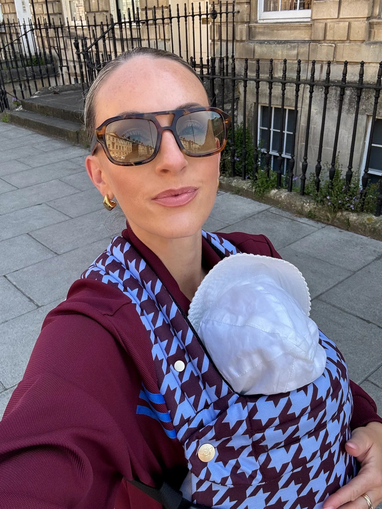 Nomad Air Houndstooth Baby Carrier – Harlow Lavender Blue