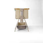 Tutti Bambini Cozee Air 2 Bedside Crib - Toasted Oak/Sand