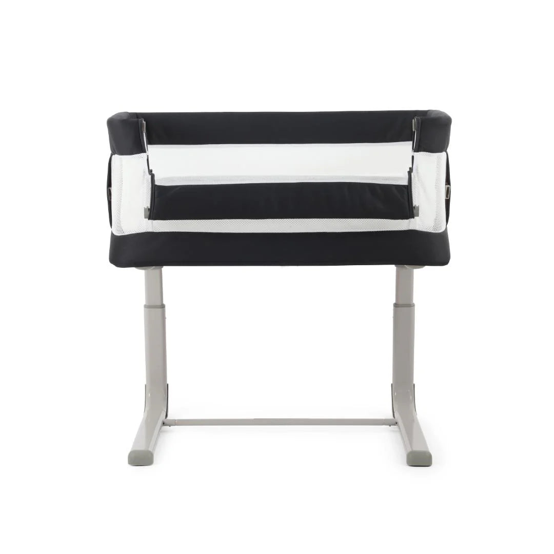 Oyster Drop Side Wiggle Crib Co-Sleeper - Carbonite