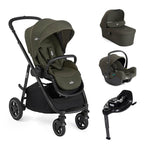 Joie Versatrax On The Go I-Snug 2 Car Seat + 360 Base Travel System Bundle - Fern