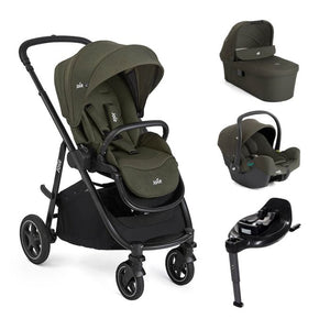 Joie Versatrax On The Go I-Snug 2 Car Seat + 360 Base Travel System Bundle - Fern