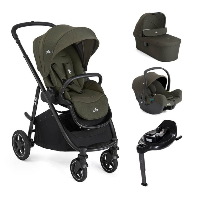 Joie Versatrax On The Go I-Snug 2 Car Seat + 360 Base Travel System Bundle - Fern