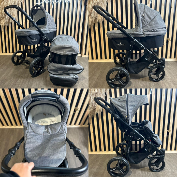 PRE LOVED Venicci Soft Carrycot + Pushchair - Grey