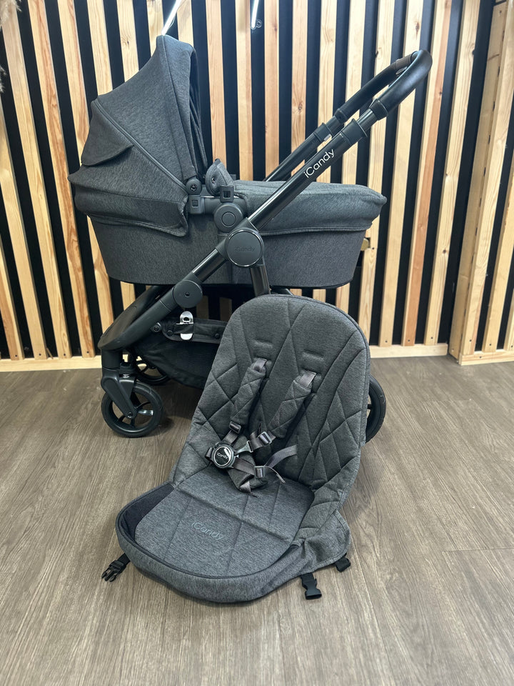PRE LOVED iCandy Orange3 Pushchair Bundle - Slate Grey Marl