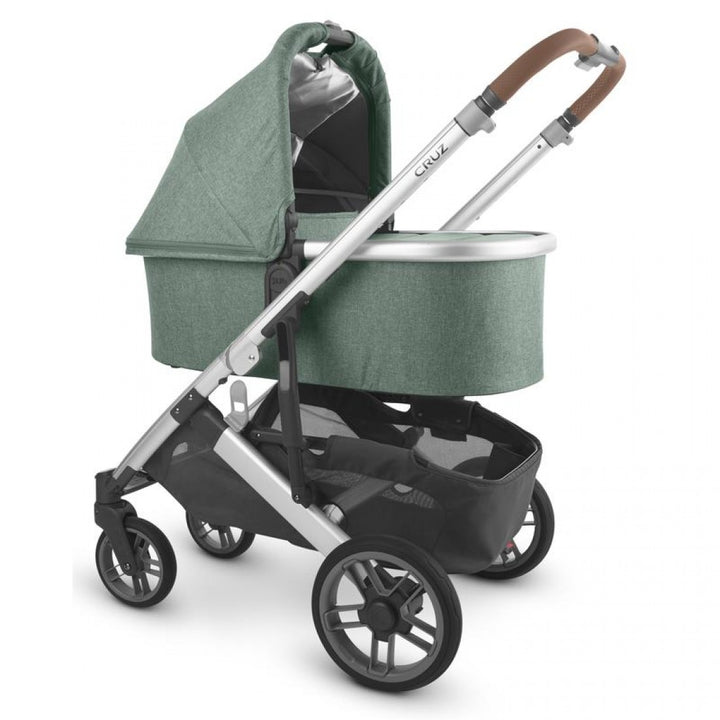 Uppababy Cruz V2 Pushchair + Carrycot + Mesa + Base i-Size Travel System - Emmett Sage Green Melange