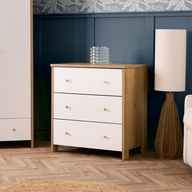 Obaby Nika 3 Piece Set - Oak & White