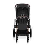 Cybex Priam Comfort Pushchair & Foldable Carrycot - Sepia Black/Rose Gold